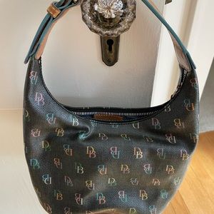 Vintage Dooney & Burke monogram bucket bag